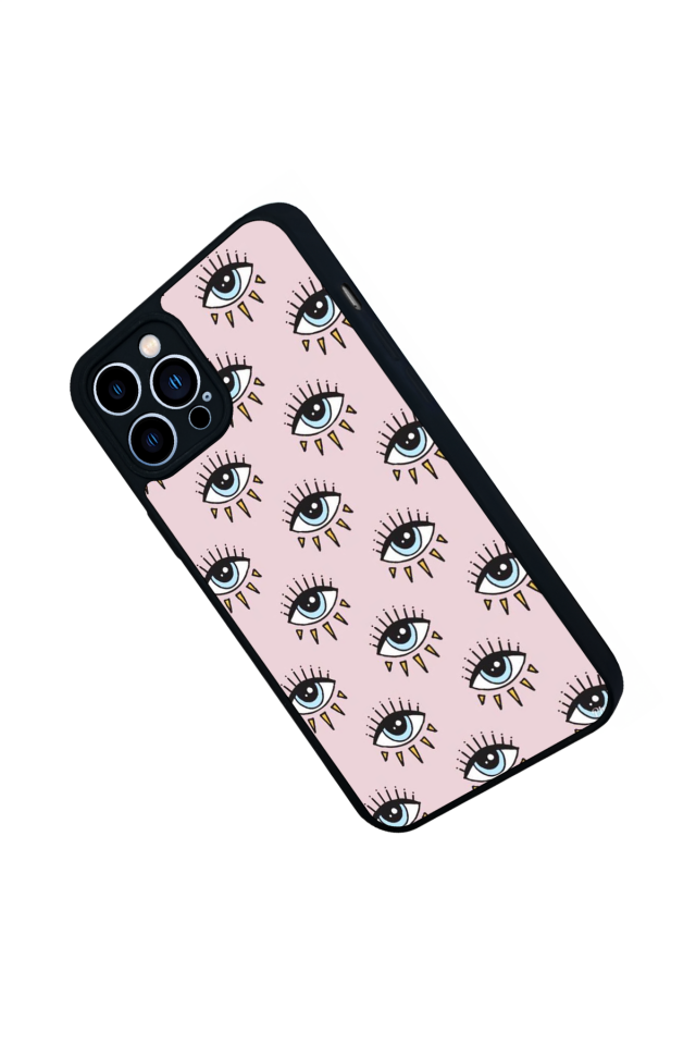 iPhone 13 Pro Max Uyumlu Göz Tasarımlı Glossy Premium Kılıf