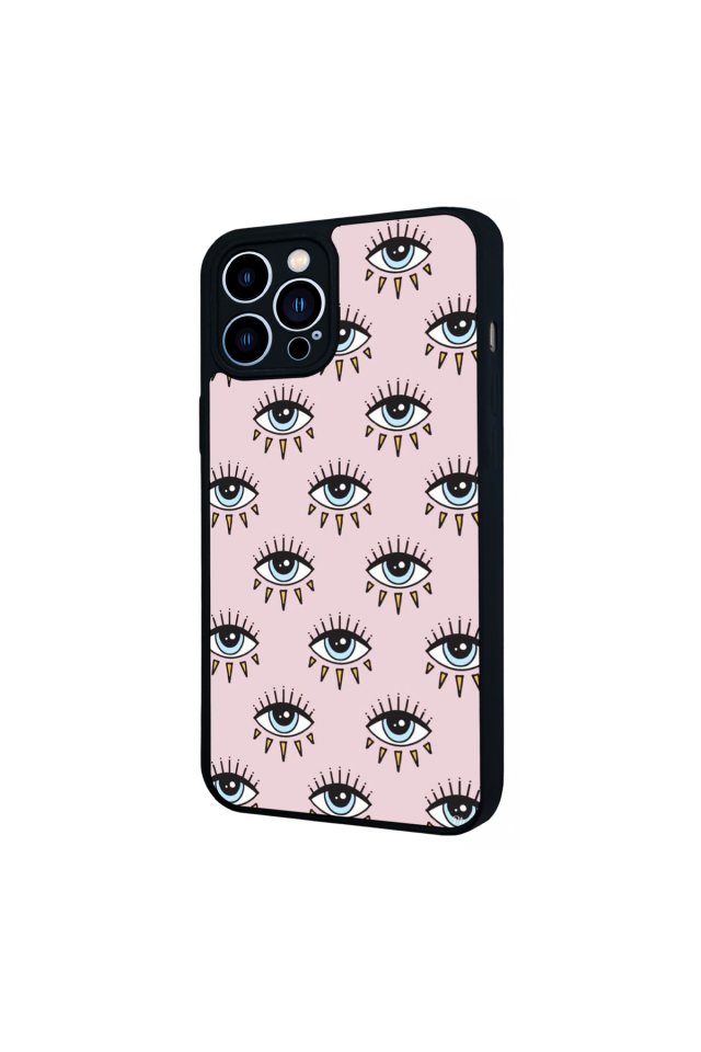 iPhone 13 Pro Max Uyumlu Göz Tasarımlı Glossy Premium Kılıf