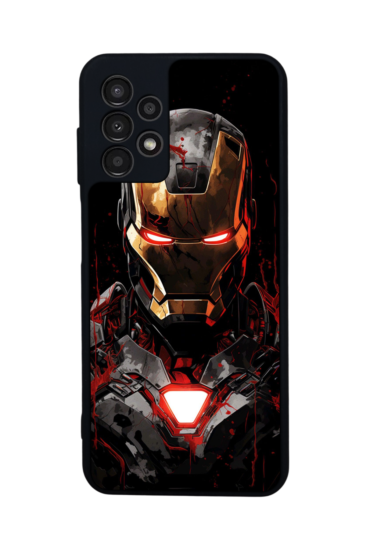 Samsung Galaxy A13 Uyumlu  Iron Man ( Demir Adam ) Tasarımlı Glossy Premium Kılıf