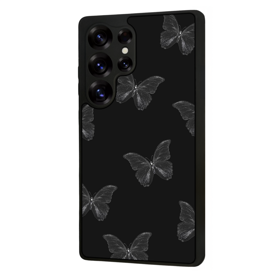 Samsung Galaxy S25 Ultra Uyumlu Kelebek Tasarımlı Glossy Premium Kılıf