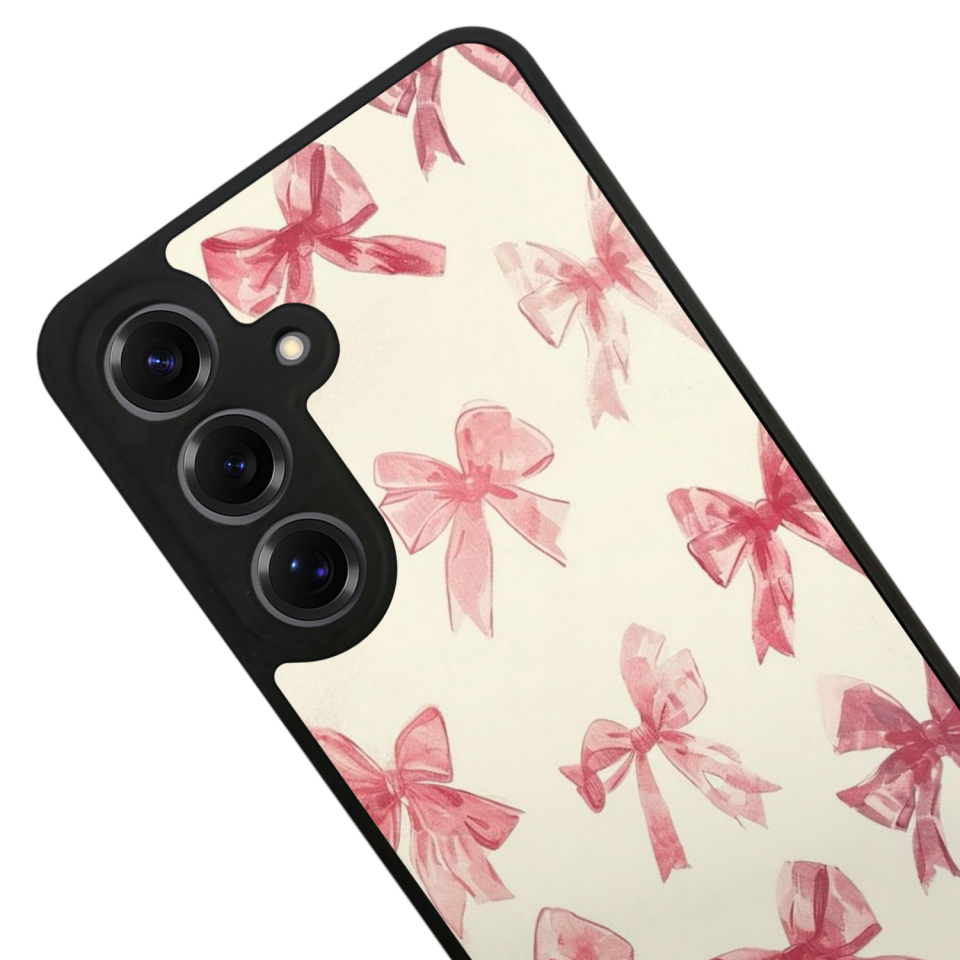 Samsung Galaxy S25 Uyumlu Kurdele Tasarımlı Glossy Premium Kılıf