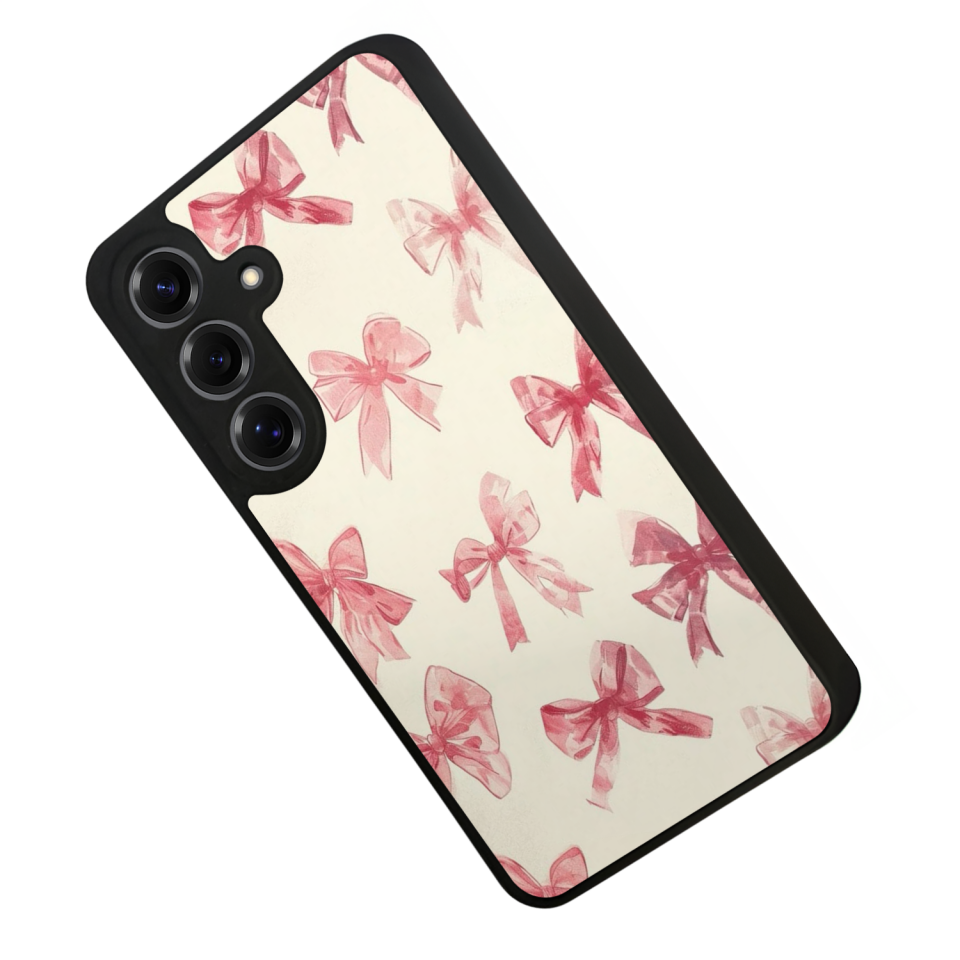 Samsung Galaxy S25 Uyumlu Kurdele Tasarımlı Glossy Premium Kılıf