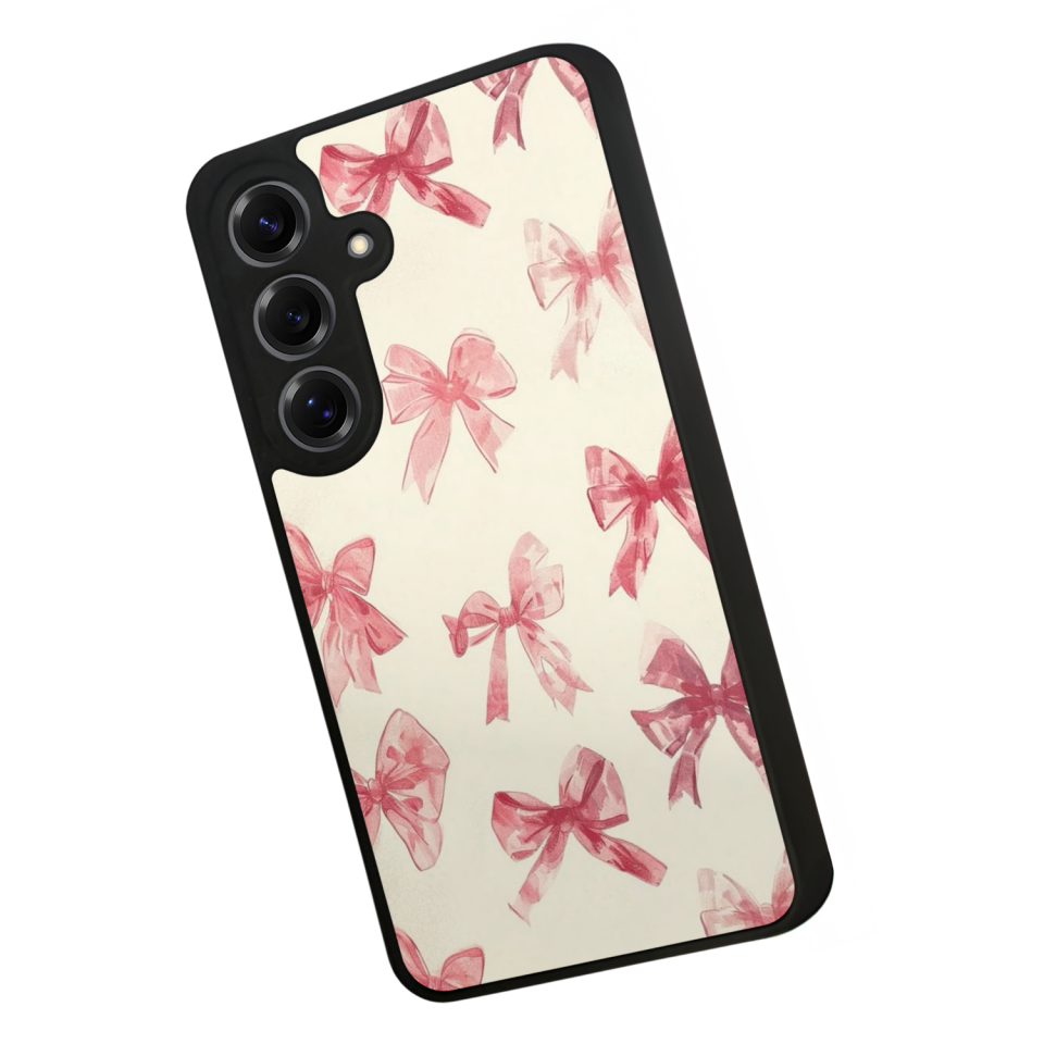 Samsung Galaxy S25 Uyumlu Kurdele Tasarımlı Glossy Premium Kılıf