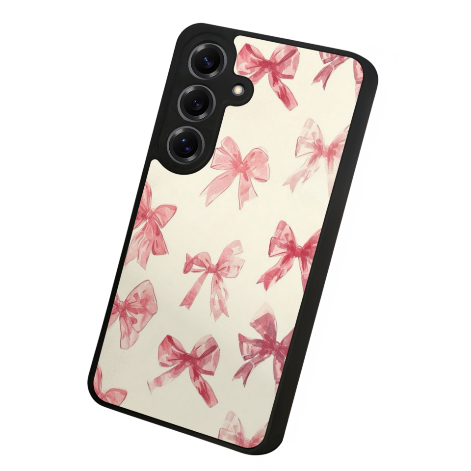 Samsung Galaxy S25 Uyumlu Kurdele Tasarımlı Glossy Premium Kılıf