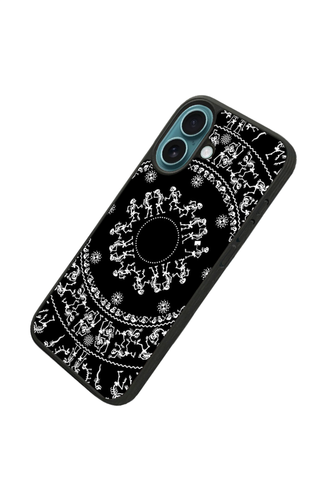 iPhone 16 Plus Uyumlu Mandala Tasarımlı Glossy Premium Kılıf
