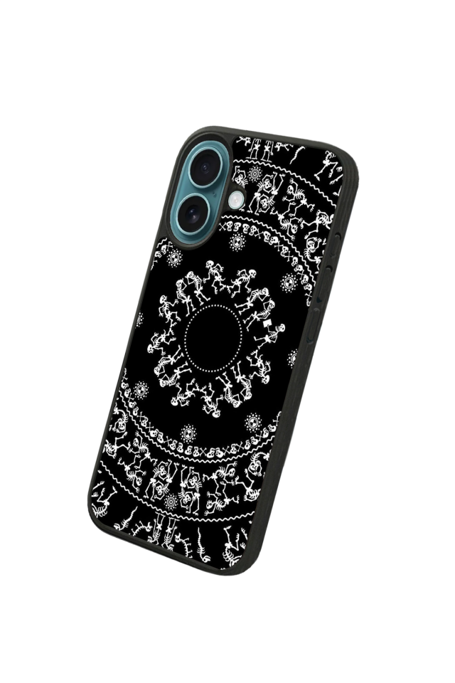 iPhone 16 Plus Uyumlu Mandala Tasarımlı Glossy Premium Kılıf