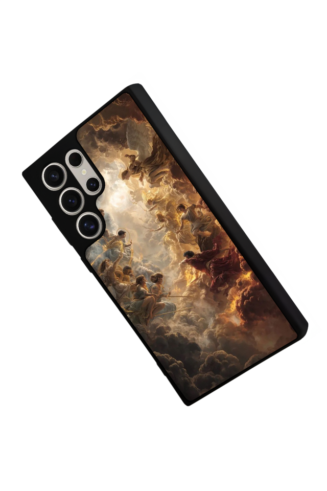 Samsung Galaxy S22 Ultra Uyumlu Melek Tasarımlı Glossy Premium Kılıf