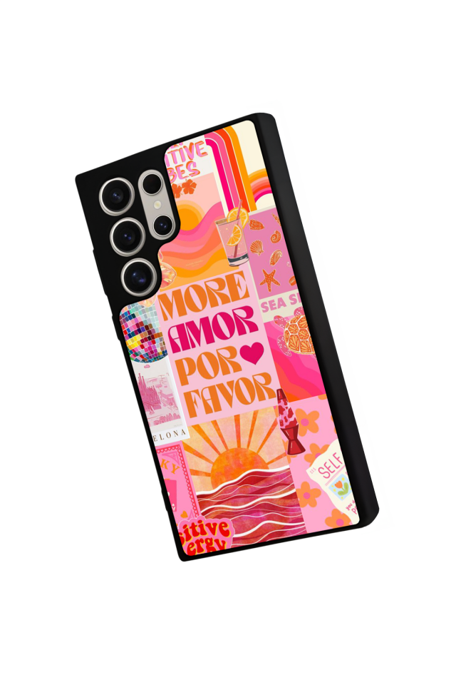 Samsung Galaxy S23 Ultra Uyumlu Poster Tasarımlı Glossy Premium Kılıf
