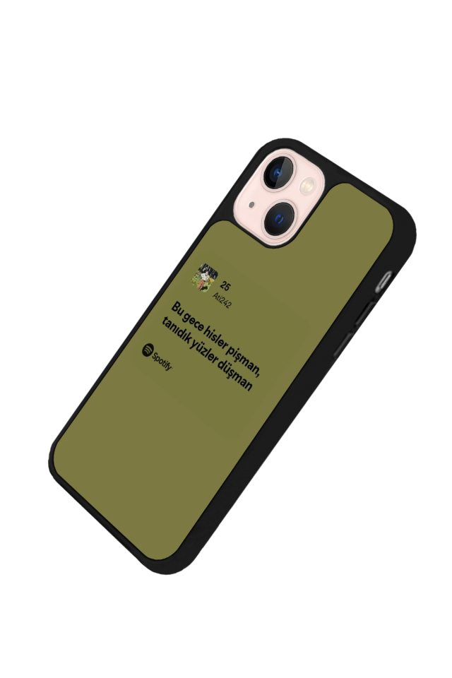 iPhone 15 Plus Uyumlu Sarki Sozleri Tasarımlı Glossy Premium Kılıf