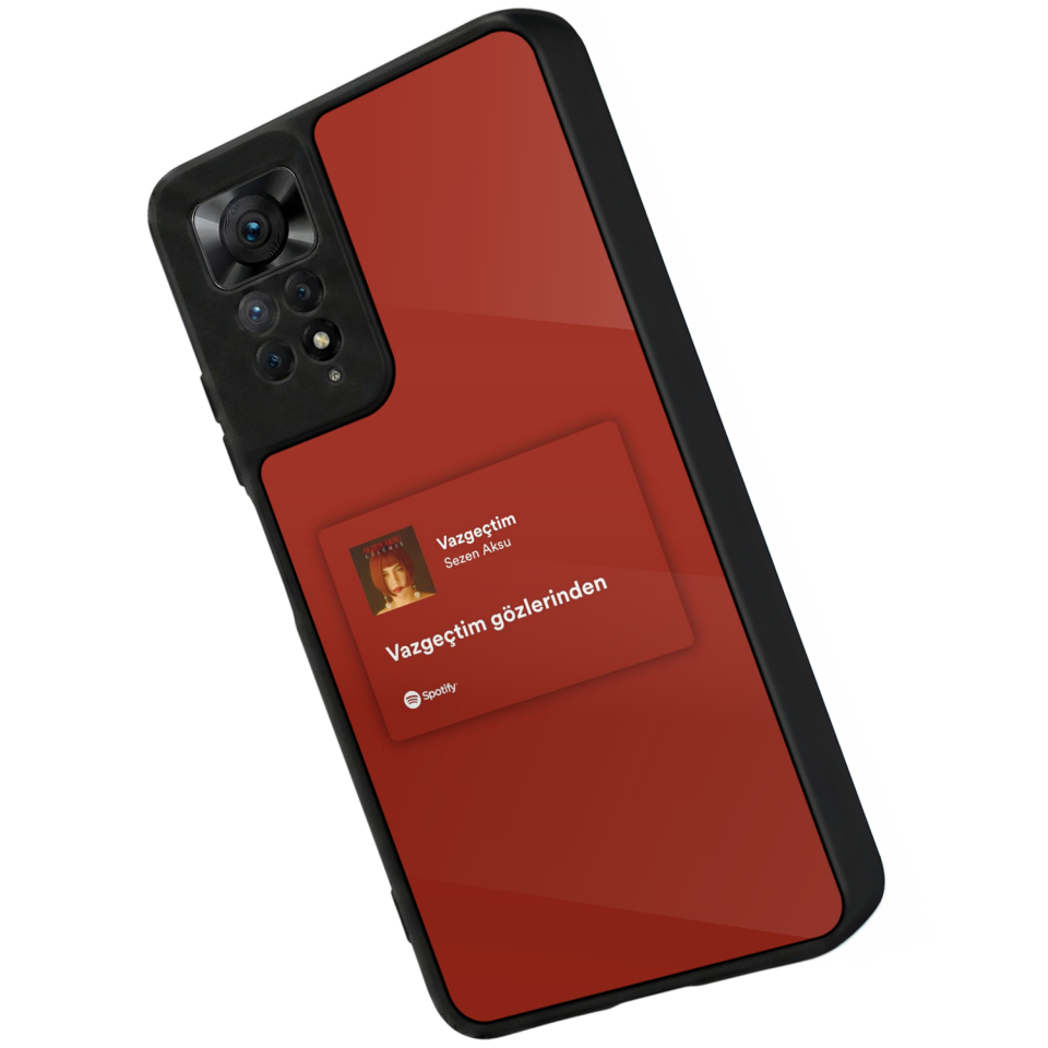 Xiaomi Redmi Note 11 Pro Uyumlu Sarki Sozleri Tasarımlı Glossy Premium Kılıf