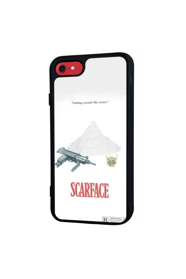 iPhone SE Uyumlu Scarface Tasarımlı Glossy Premium Kılıf