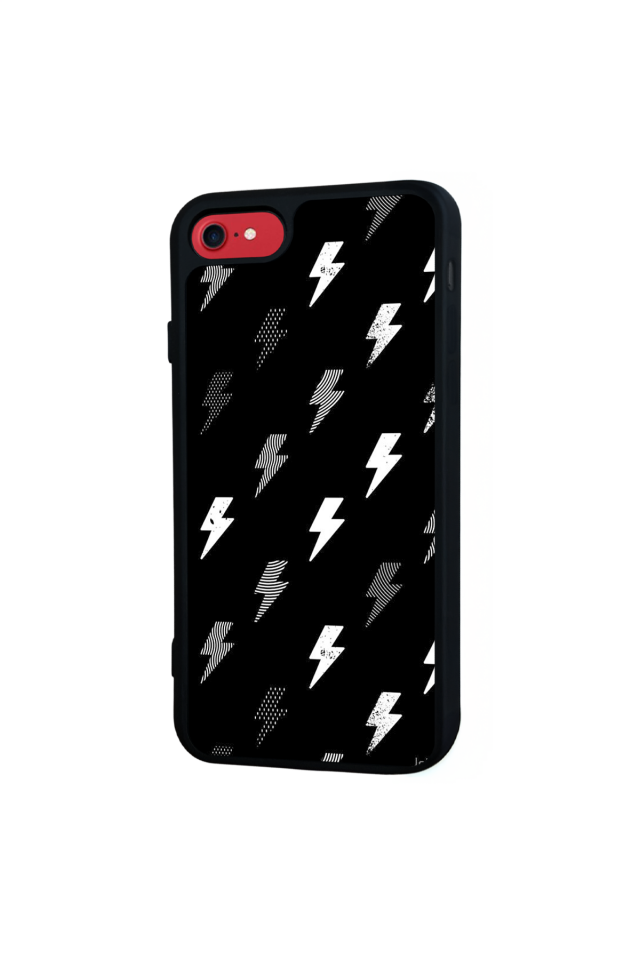 iPhone SE Uyumlu Simsek Tasarımlı Glossy Premium Kılıf