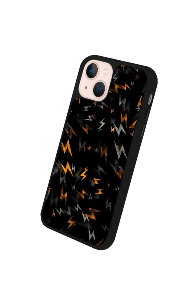 iPhone 15 Uyumlu Simsek Tasarımlı Glossy Premium Kılıf