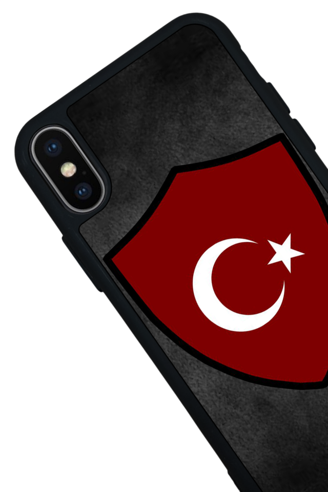 iPhone XS Max Uyumlu Türk Bayragi Tasarımlı Glossy Premium Kılıf