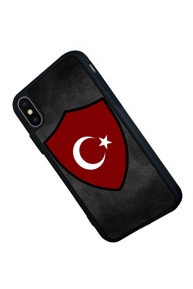 iPhone XS Max Uyumlu Türk Bayragi Tasarımlı Glossy Premium Kılıf