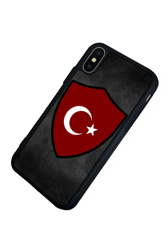 iPhone XS Max Uyumlu Türk Bayragi Tasarımlı Glossy Premium Kılıf