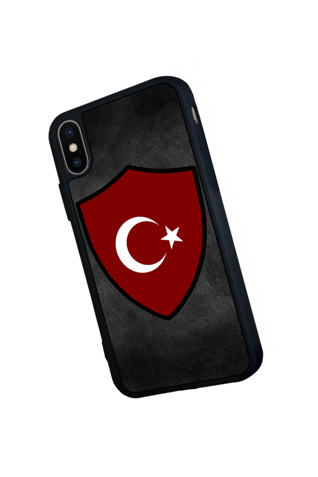 iPhone XS Max Uyumlu Türk Bayragi Tasarımlı Glossy Premium Kılıf