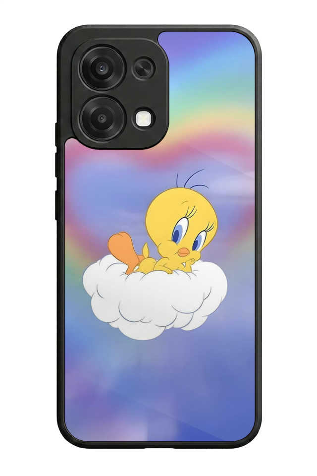 Oppo A6 Pro Uyumlu Tweety Tasarımlı Glossy Premium Kılıf