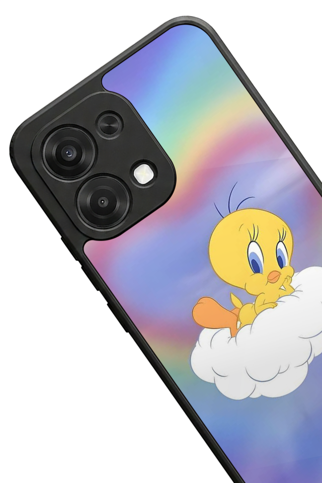 Oppo A6 Pro Uyumlu Tweety Tasarımlı Glossy Premium Kılıf