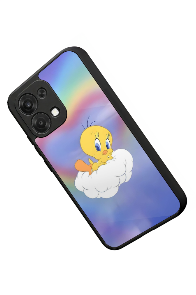 Oppo A6 Pro Uyumlu Tweety Tasarımlı Glossy Premium Kılıf