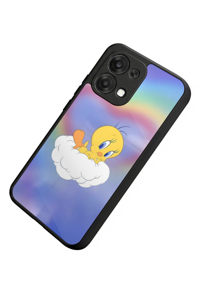 Oppo A6 Pro Uyumlu Tweety Tasarımlı Glossy Premium Kılıf