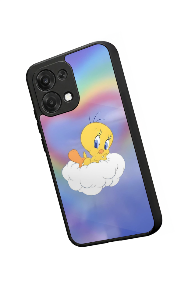 Oppo A6 Pro Uyumlu Tweety Tasarımlı Glossy Premium Kılıf