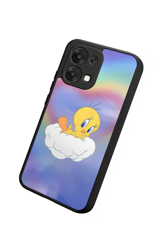 Oppo A6 Pro Uyumlu Tweety Tasarımlı Glossy Premium Kılıf
