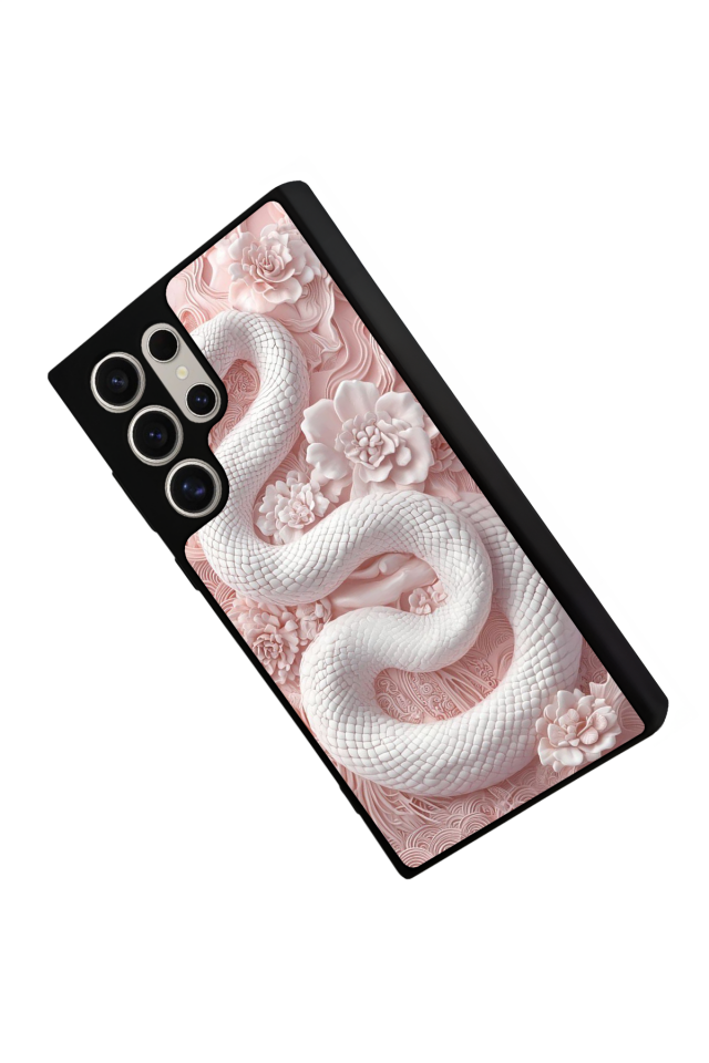 Samsung Galaxy S24 Ultra Uyumlu Yılan Tasarımlı Glossy Premium Kılıf