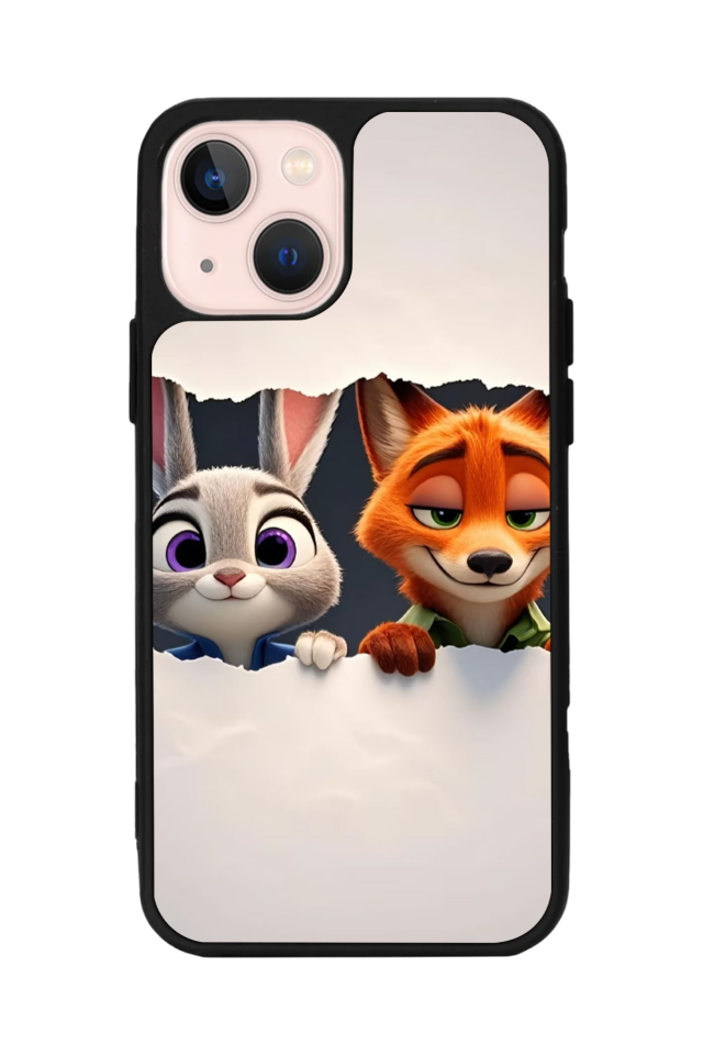 iPhone 15 Uyumlu Zootropolis Tasarımlı Glossy Premium Kılıf
