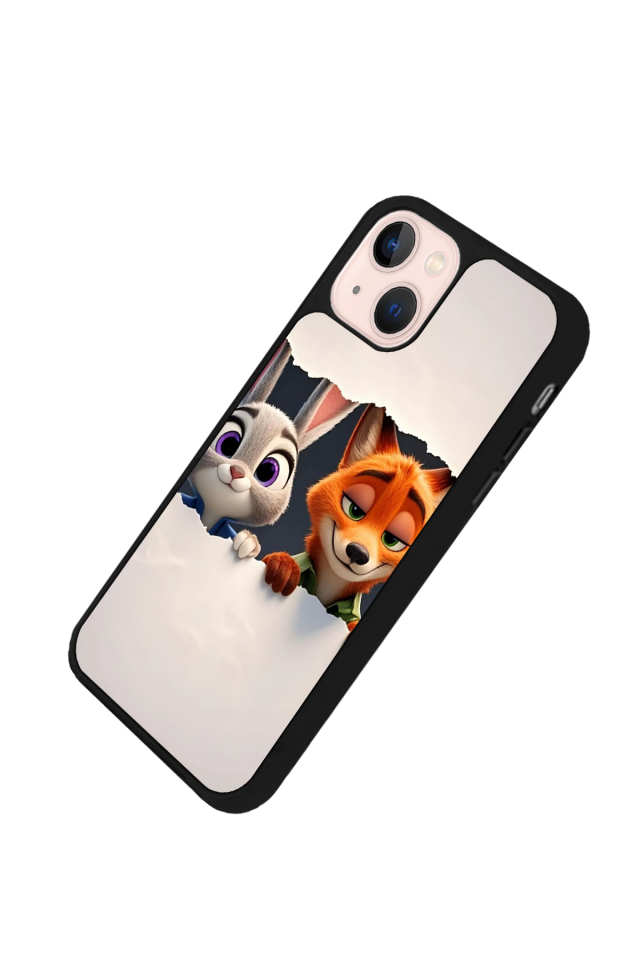 iPhone 15 Uyumlu Zootropolis Tasarımlı Glossy Premium Kılıf