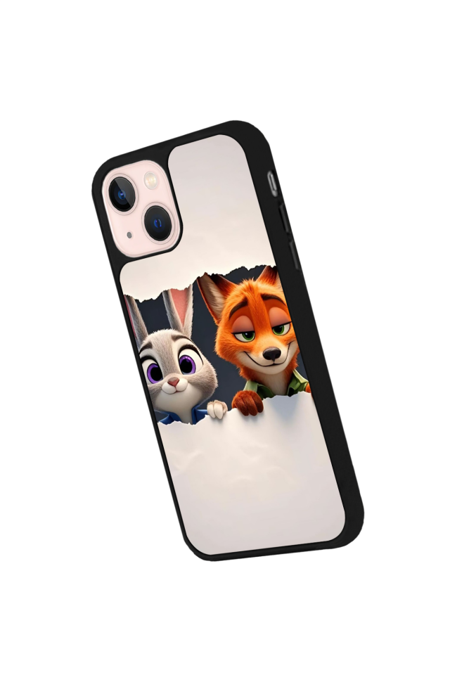 iPhone 15 Uyumlu Zootropolis Tasarımlı Glossy Premium Kılıf