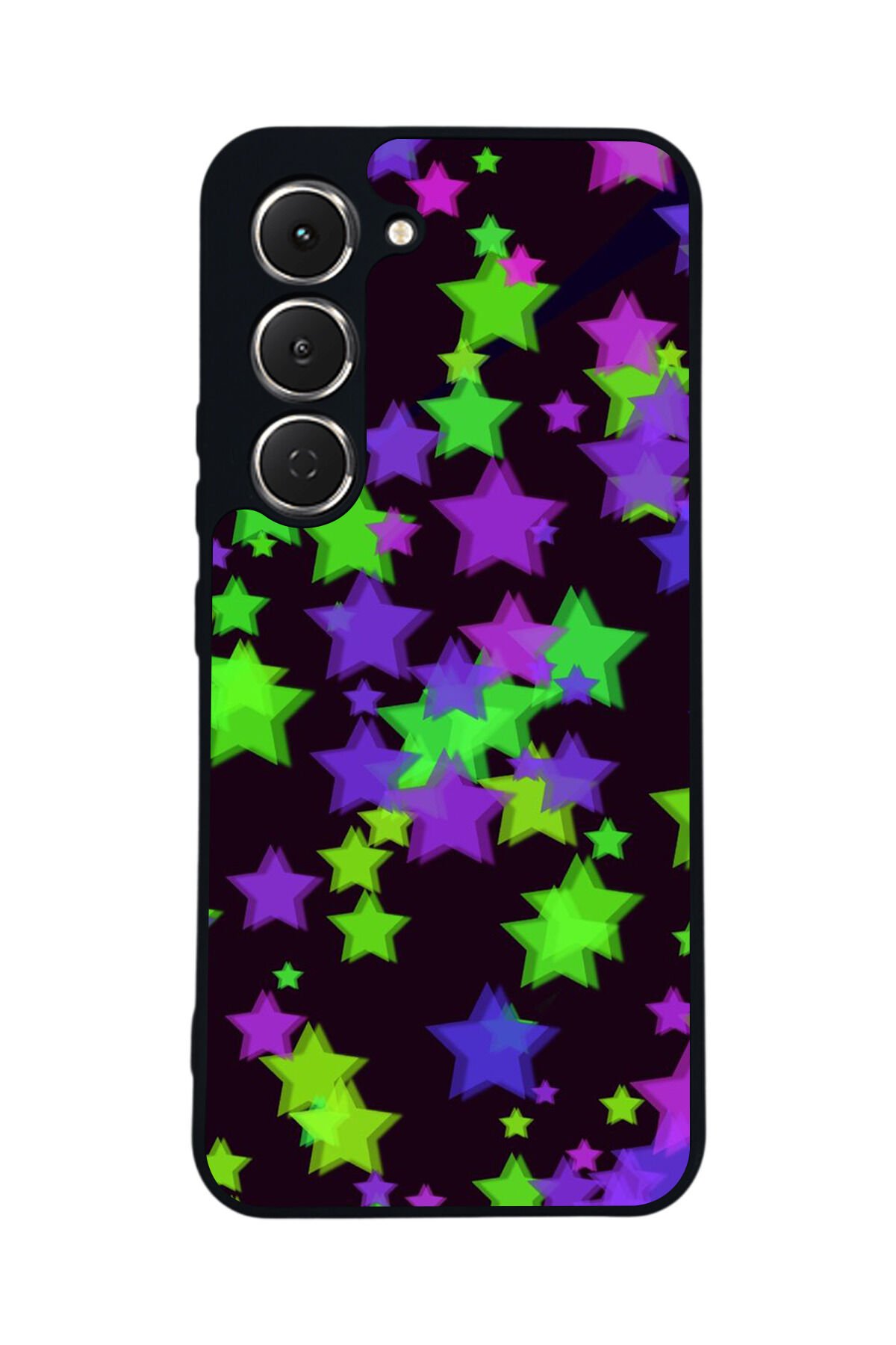 Tecno Spark 40 Pro Uyumlu Retro Yildizlar Tasarımlı Glossy Premium Kılıf