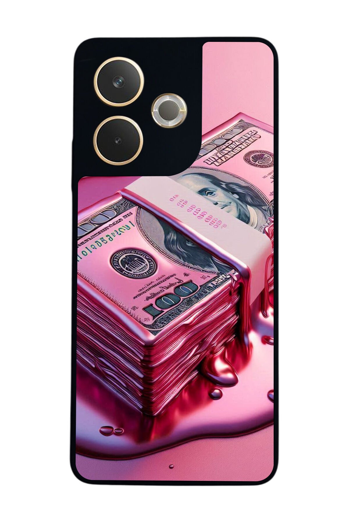 Oppo A5 Pro Uyumlu Money Para Tasarımlı Glossy Premium Kılıf