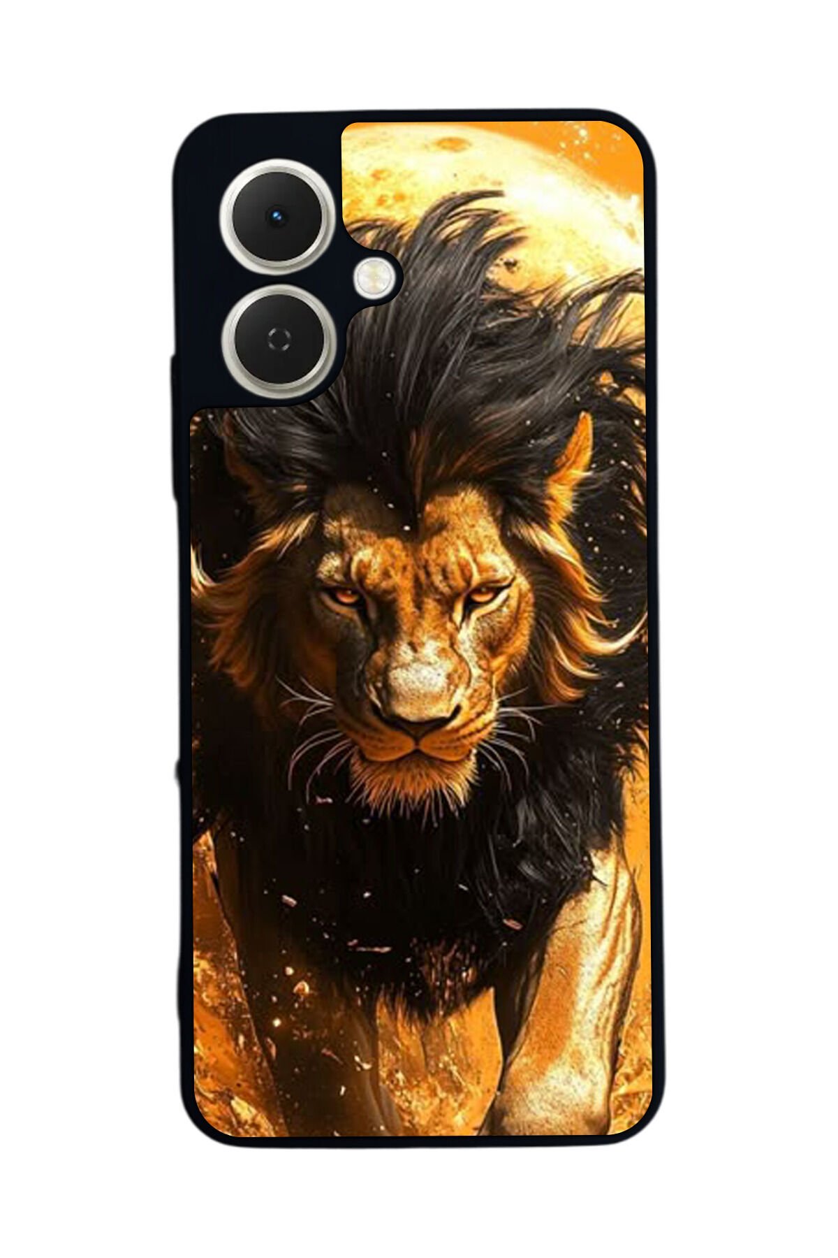 Tecno Spark GO 2 Uyumlu Aslan Tasarımlı Glossy Premium Kılıf