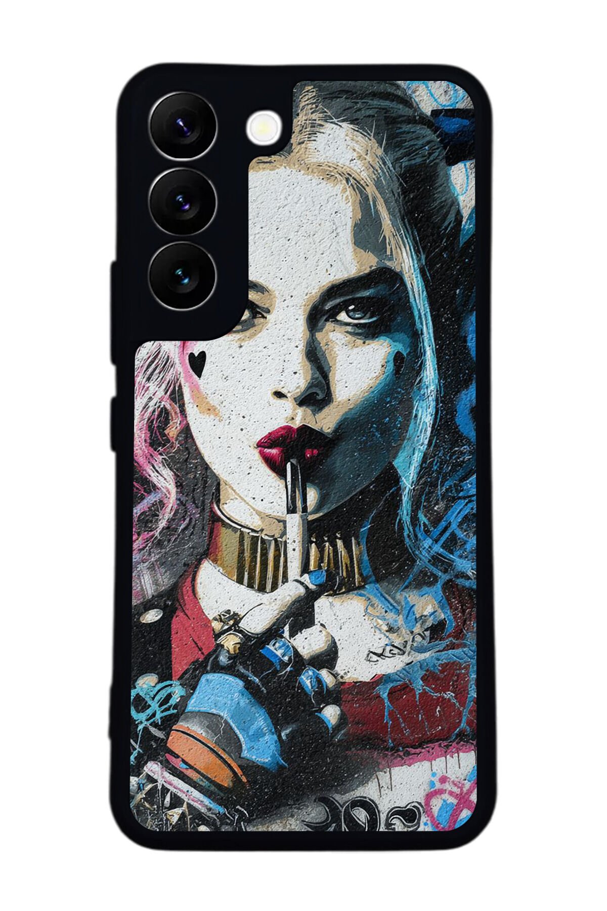 Samsung Galaxy S22 Uyumlu HarleyQueen Tasarımlı Glossy Premium Kılıf