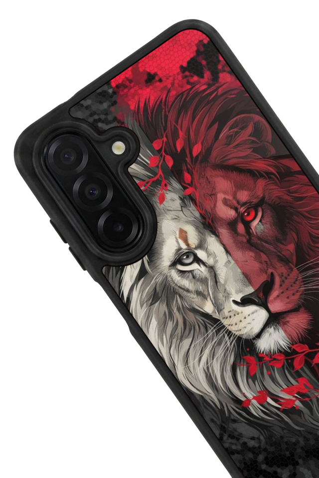 Samsung Galaxy A56 Uyumlu Aslan Tasarımlı Glossy Premium Kılıf