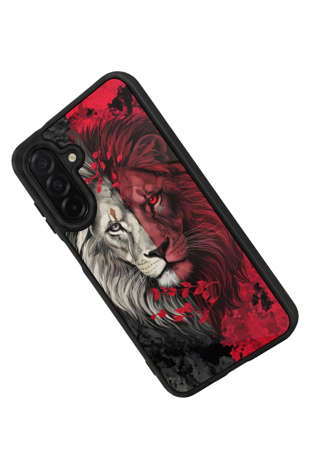 Samsung Galaxy A56 Uyumlu Aslan Tasarımlı Glossy Premium Kılıf