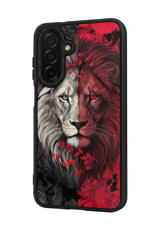 Samsung Galaxy A56 Uyumlu Aslan Tasarımlı Glossy Premium Kılıf