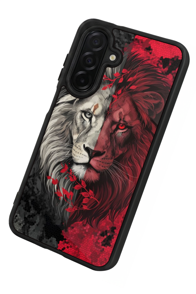 Samsung Galaxy A56 Uyumlu Aslan Tasarımlı Glossy Premium Kılıf