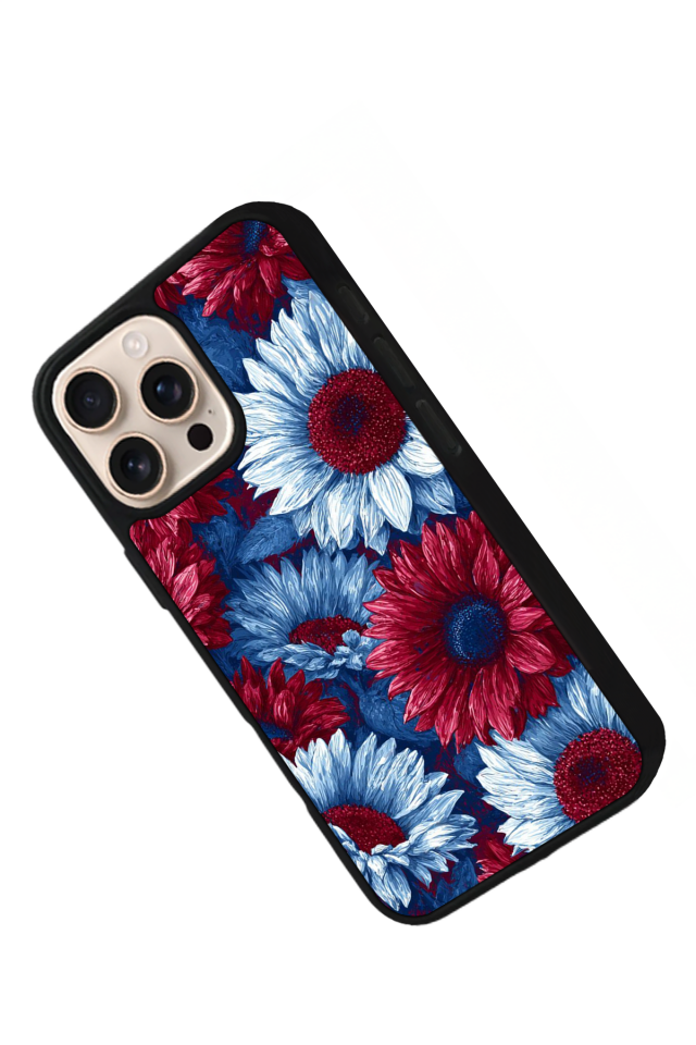 iPhone 14 Pro Uyumlu Cicek Tasarımlı Glossy Premium Kılıf