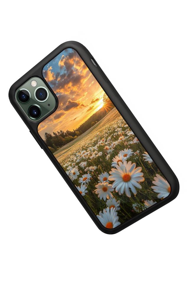 iPhone 11 Pro Max Uyumlu Cicek Tasarımlı Glossy Premium Kılıf