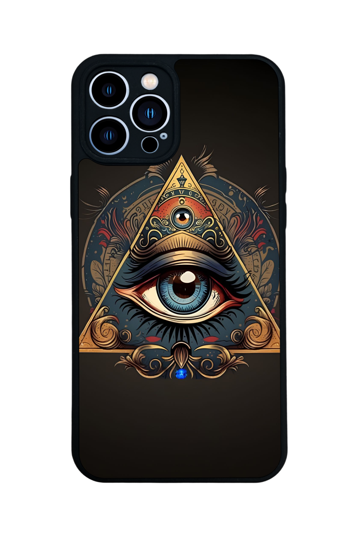 iPhone 13 Pro Max Uyumlu Göz Tasarımlı Glossy Premium Kılıf