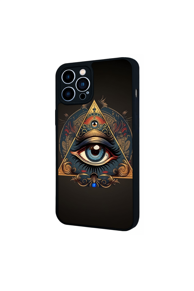 iPhone 13 Pro Max Uyumlu Göz Tasarımlı Glossy Premium Kılıf