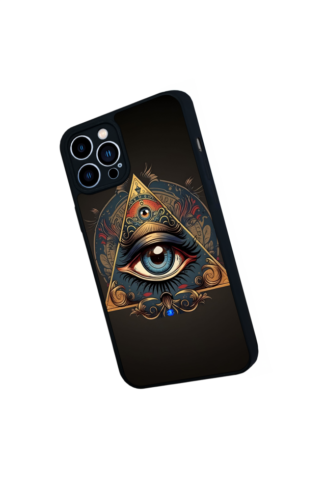 iPhone 13 Pro Max Uyumlu Göz Tasarımlı Glossy Premium Kılıf