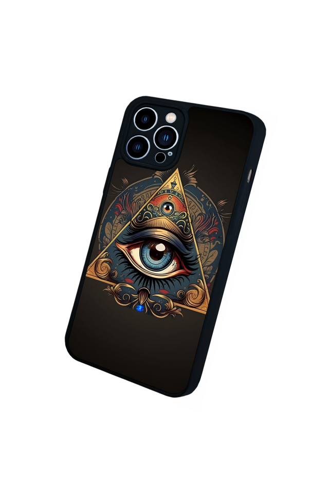 iPhone 13 Pro Max Uyumlu Göz Tasarımlı Glossy Premium Kılıf