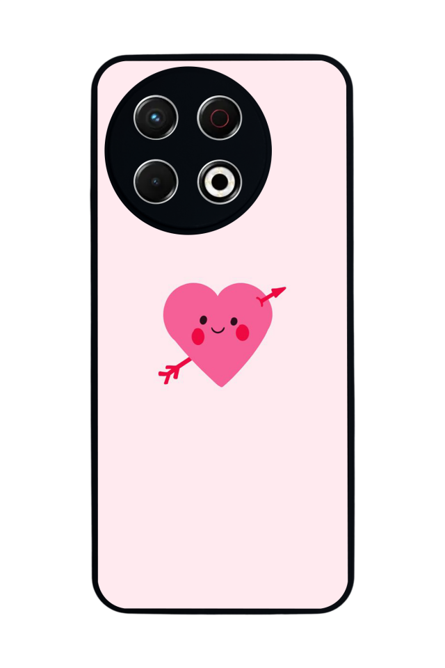 Tecno Spark 30 Pro Uyumlu Kalp Love Tasarımlı Glossy Premium Kılıf