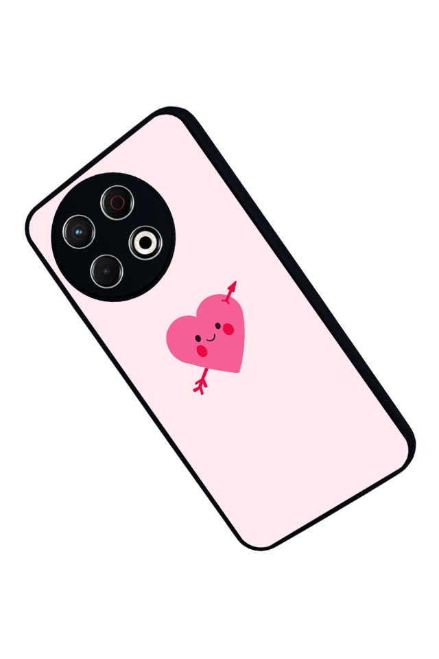 Tecno Spark 30 Pro Uyumlu Kalp Love Tasarımlı Glossy Premium Kılıf