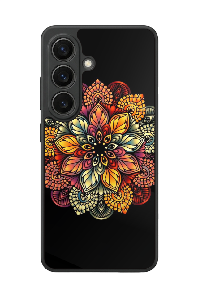 Samsung Galaxy S26 Uyumlu Mandala Tasarımlı Glossy Premium Kılıf