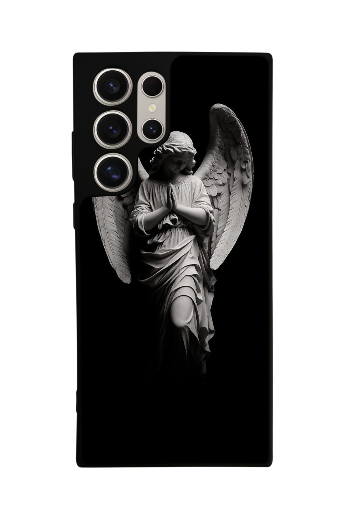 Samsung Galaxy S22 Ultra Uyumlu Melek Tasarımlı Glossy Premium Kılıf