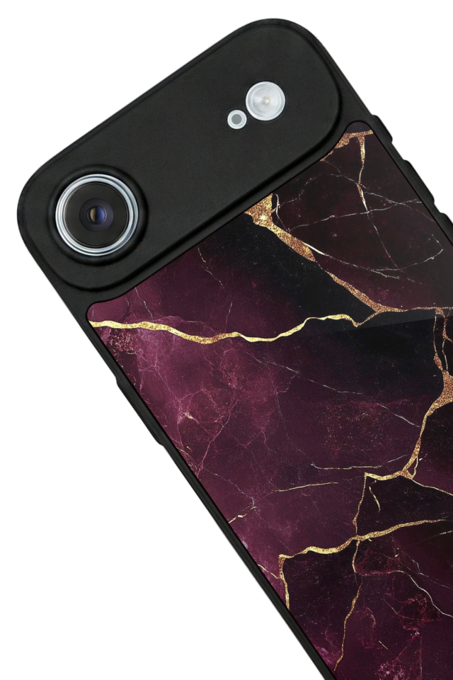 iPhone 17 Air Uyumlu Mermer Marble Tasarımlı Glossy Premium Kılıf